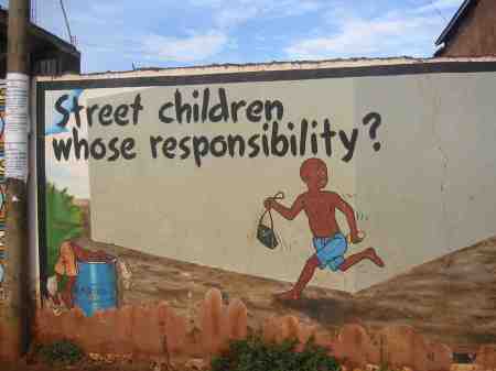 Street children billboard